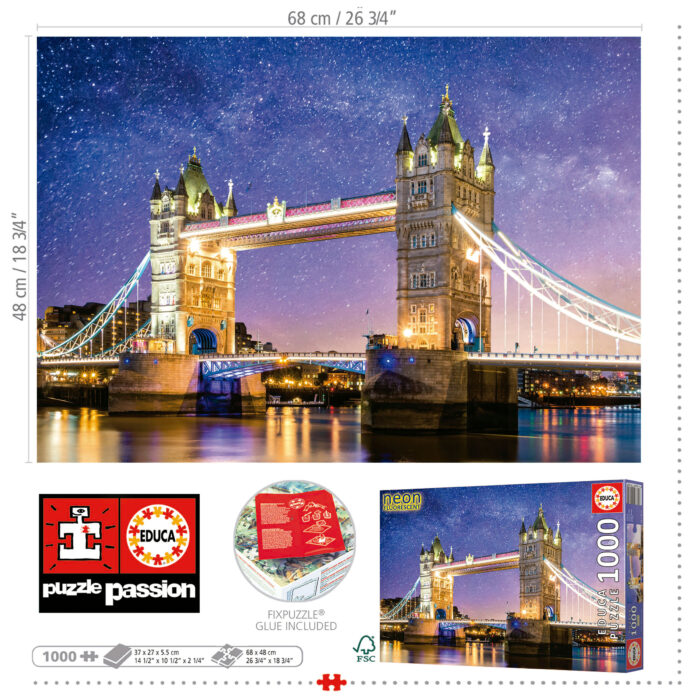1000 Tower Bridge, Londres 'Neon'
