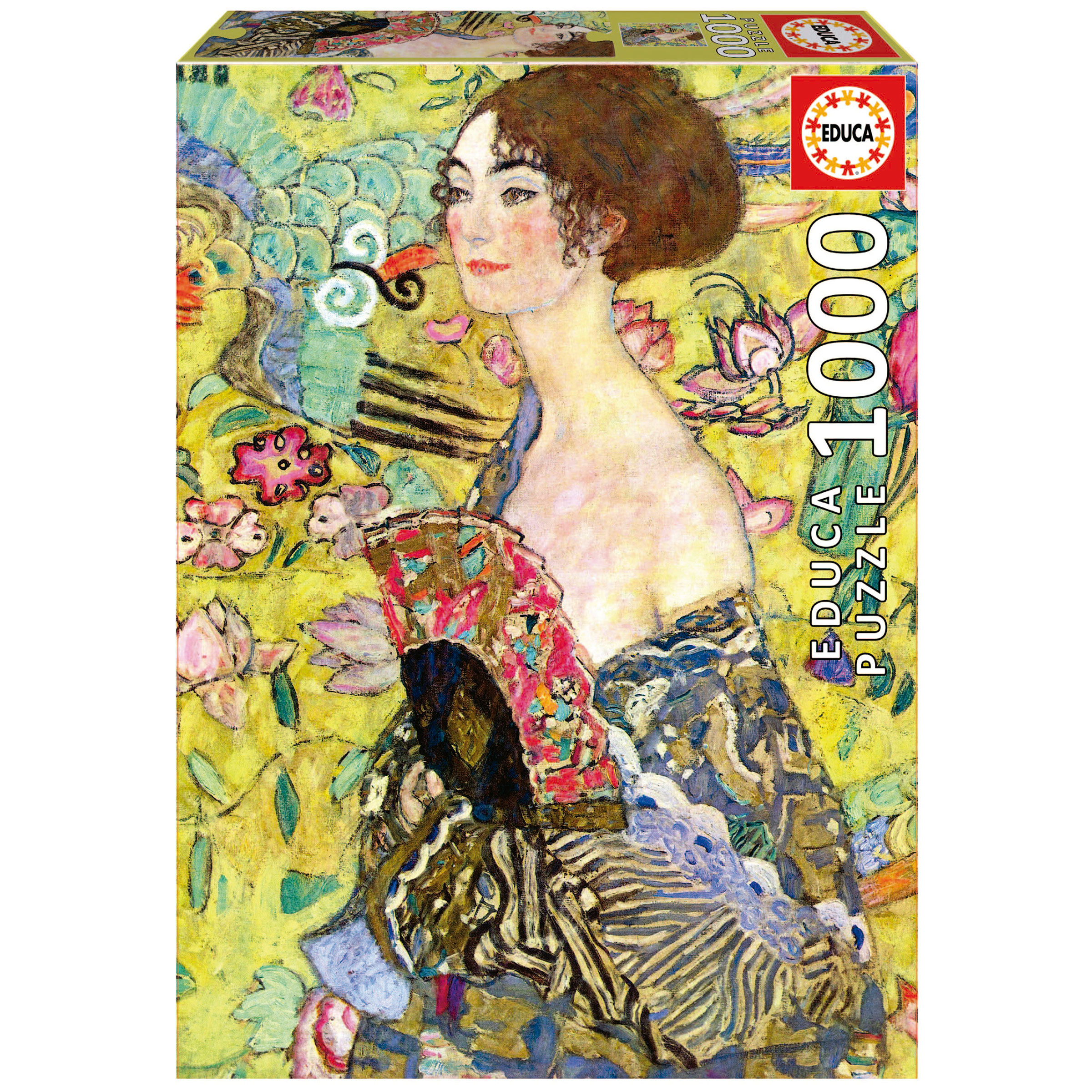1000 Lady With A Fan, Gustav Klimt
