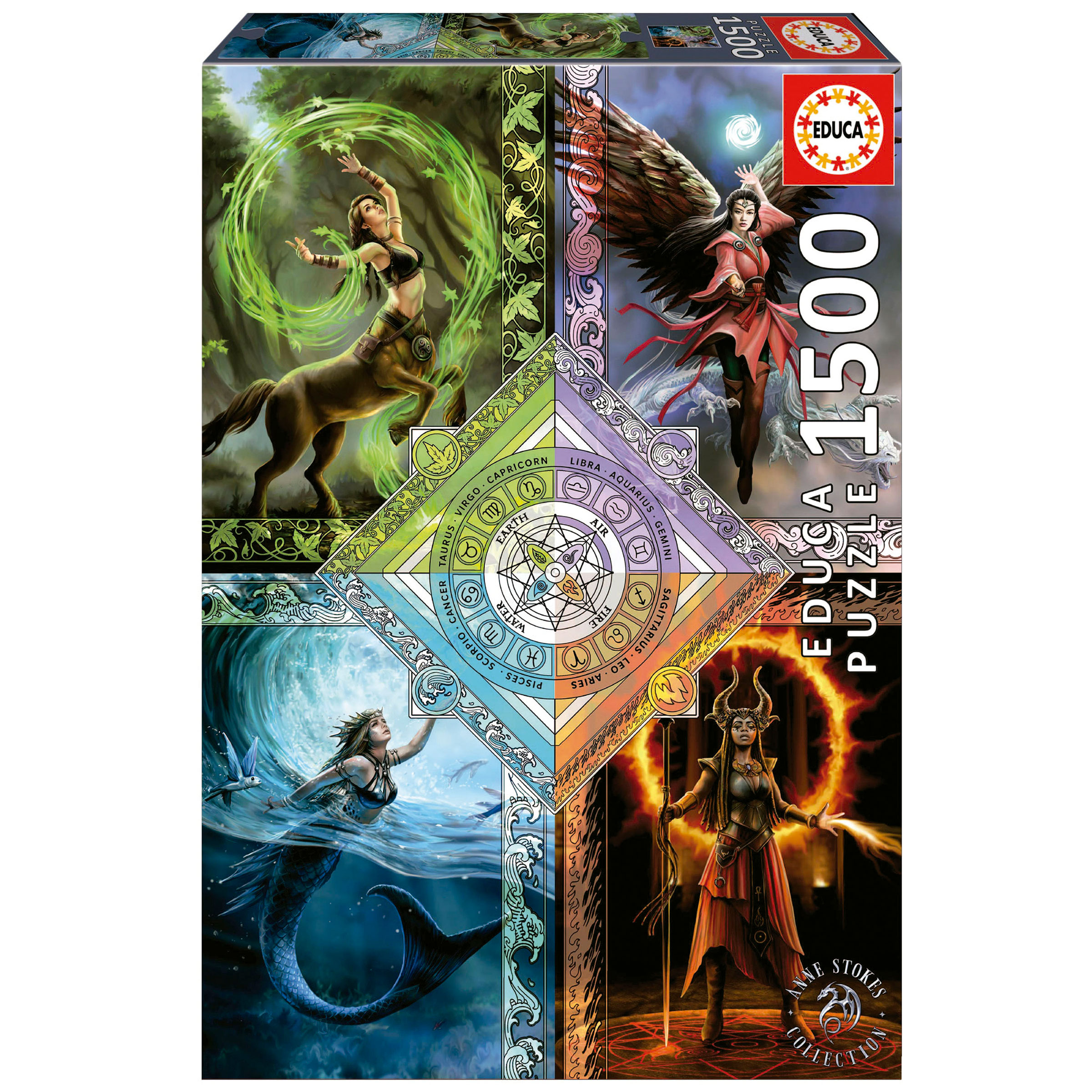 1500 Elemental Magic Star Chart, Anne Stokes