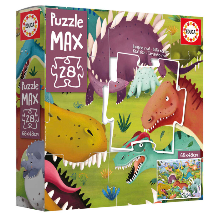 28 Dinossauros Puzzle Max