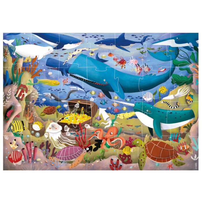 28 Animales bajo el mar Puzzle Max
