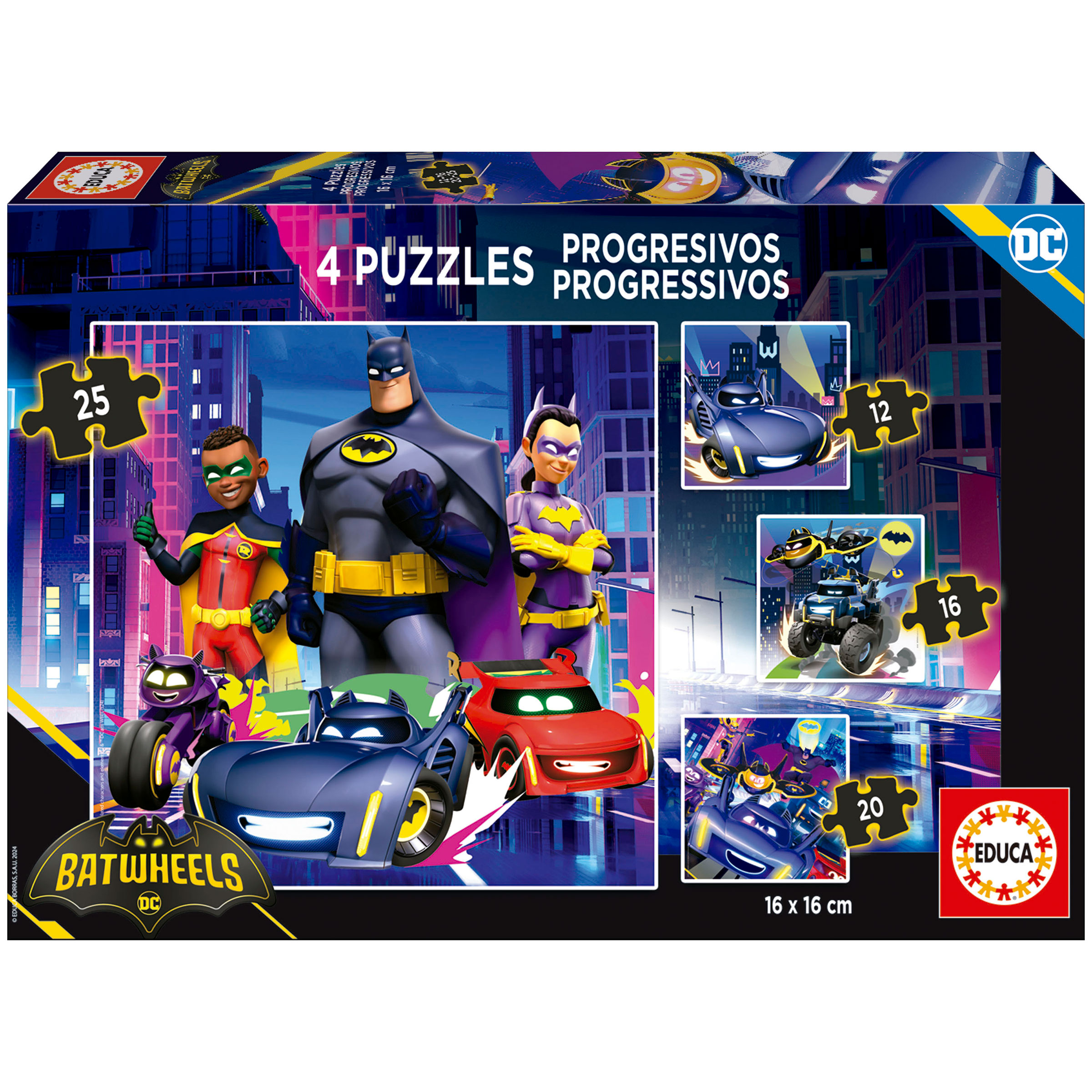 Progressive Puzzles Batwheels 12+16+20+25