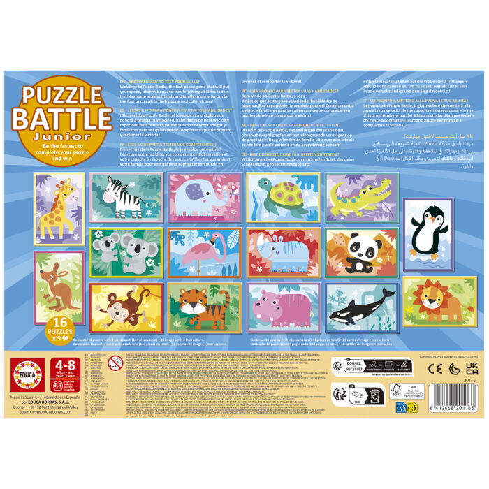 Puzzle Battle Jr Animals