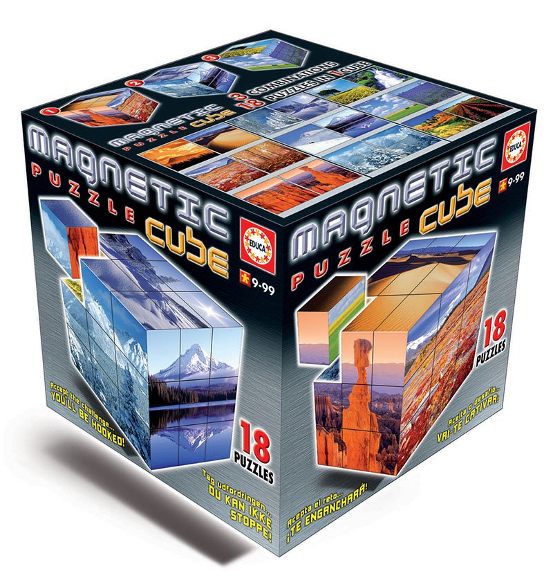 Magnetic Puzzle Cube Paisajes 27c