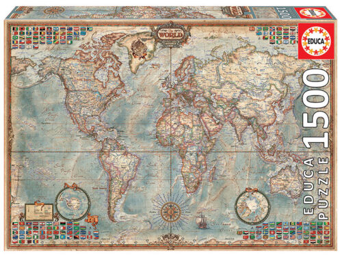 1500 El Mundo, mapa político
