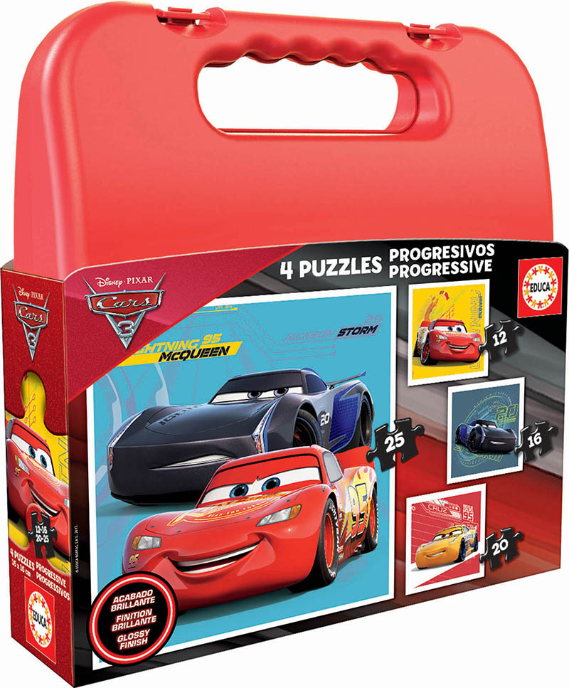 Progressive Puzzles Cars 3 Case 12+16+20+25