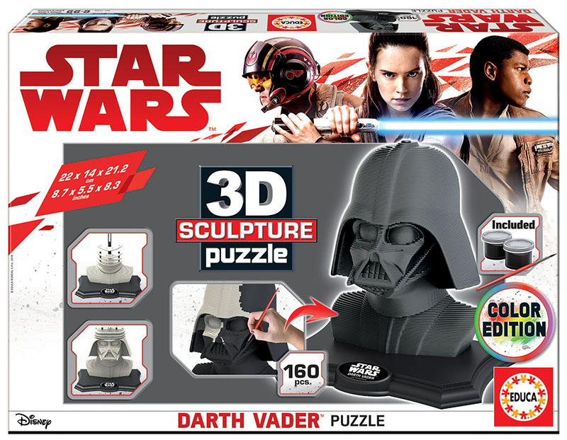 3D Sculpture Puzzle Darth Vader – Dark edition