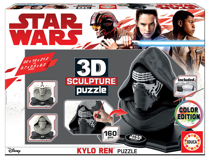 Color Sculpture Puzzle Kylo Ren