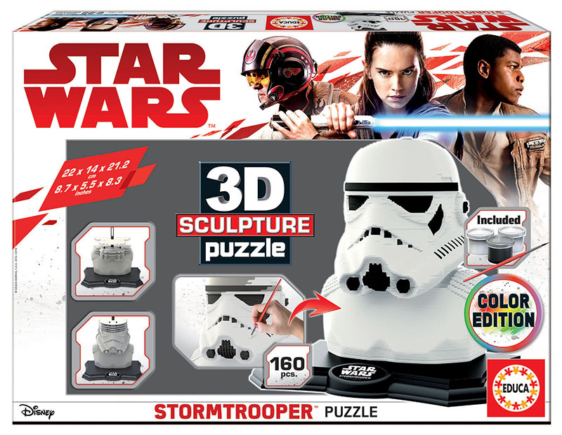 Color Sculpture Puzzle Stormtrooper