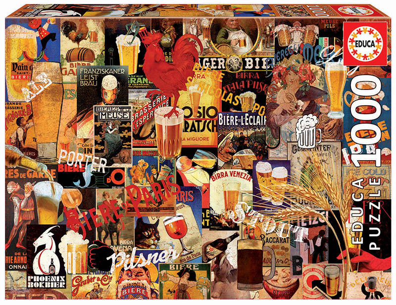 1000 Vintage Beer Collage
