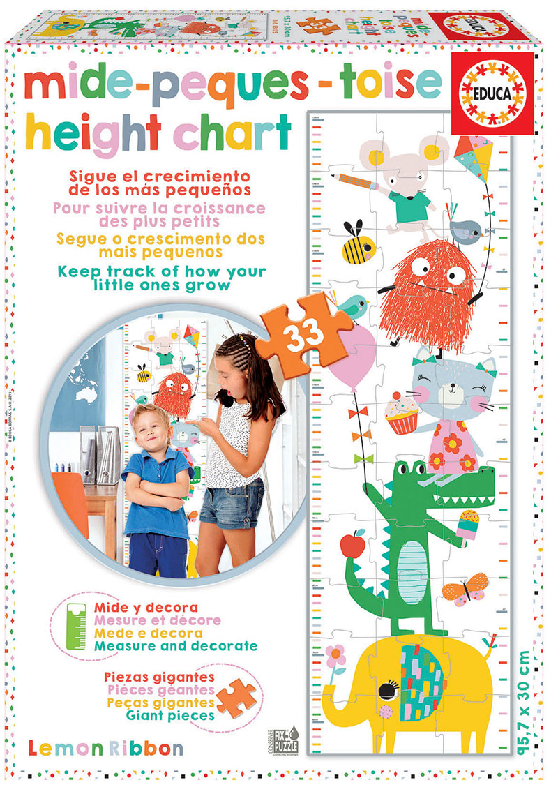 Growth Chart Puzzle Lemon Ribbon