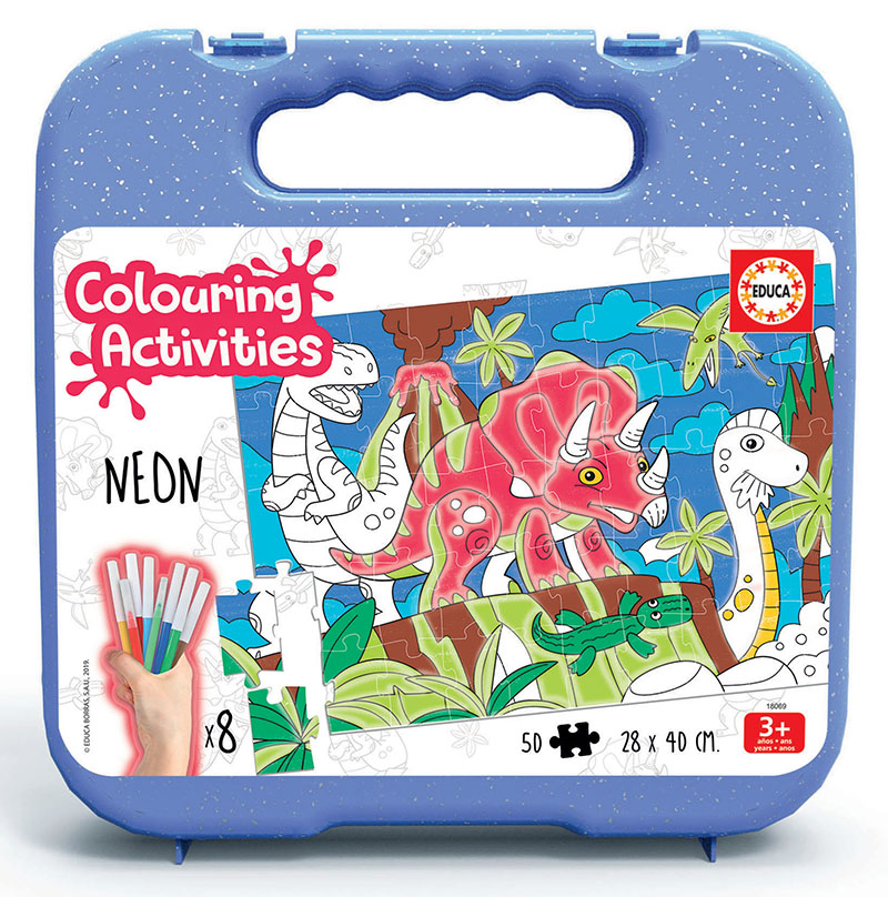 50 Dinosaurs Colouring Puzzle