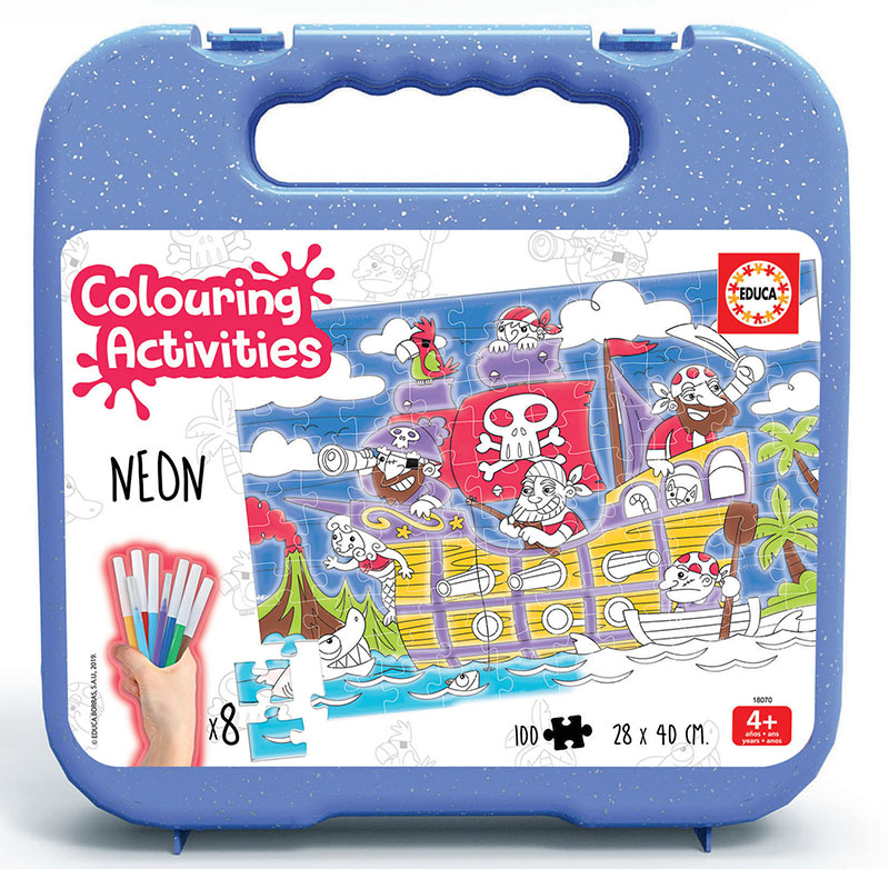 100 Pirates Colouring Puzzle