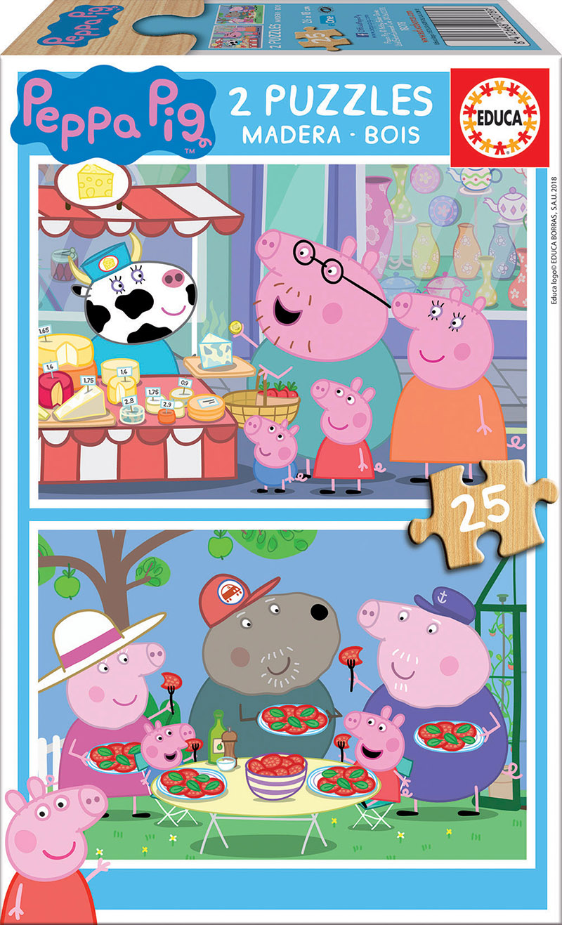 2×25 Bois Peppa Pig
