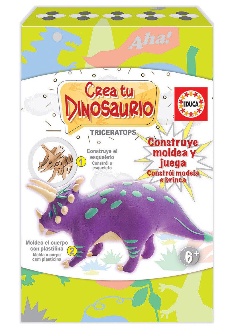 Cria e molda o teu Triceratops