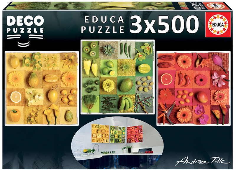 3×500 Exotic fruits and flowers, Andrea Tilk