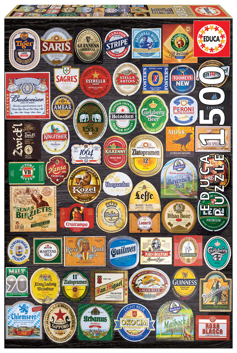 1500 Etiquetas de cerveza