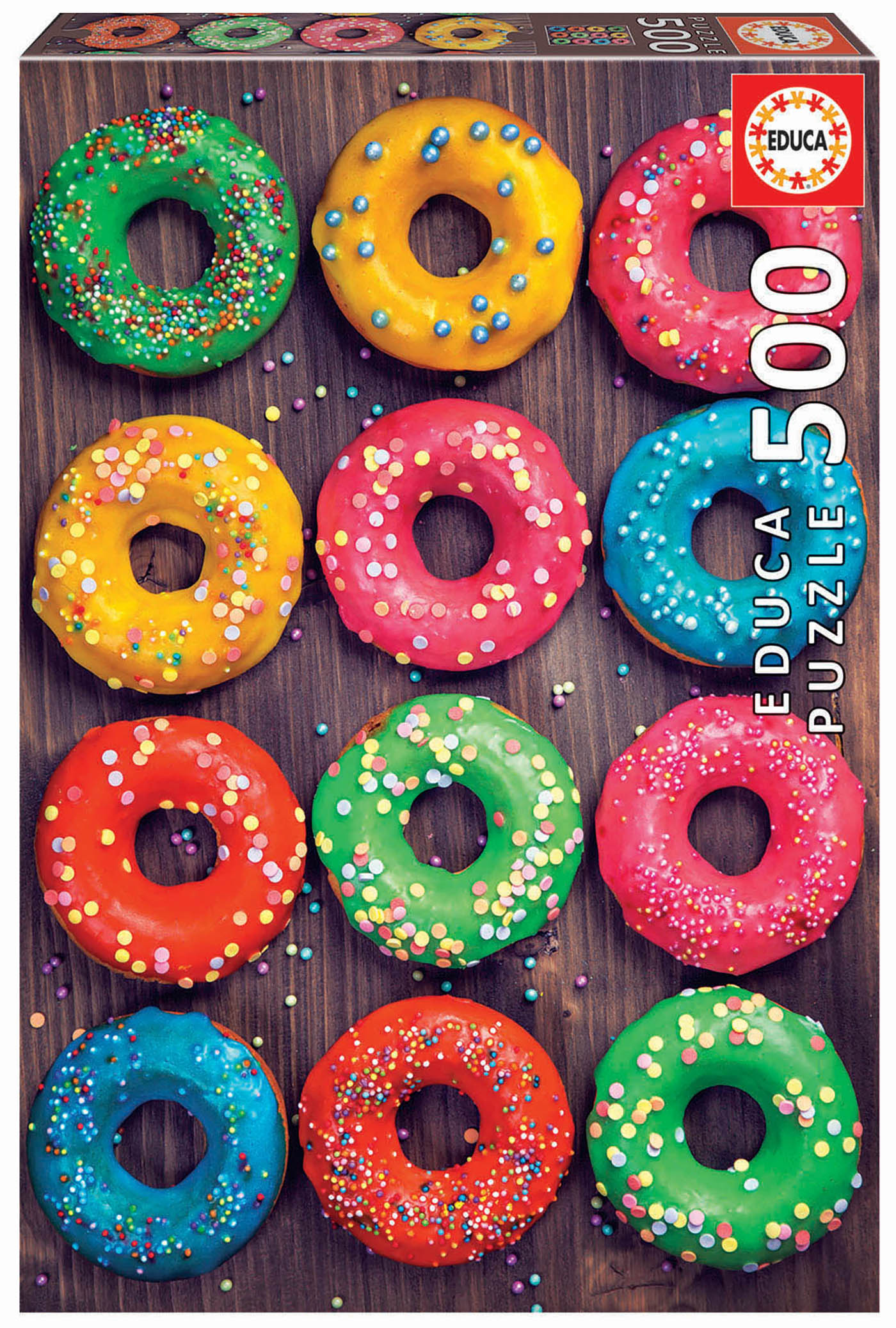 500 Des beignets colorés