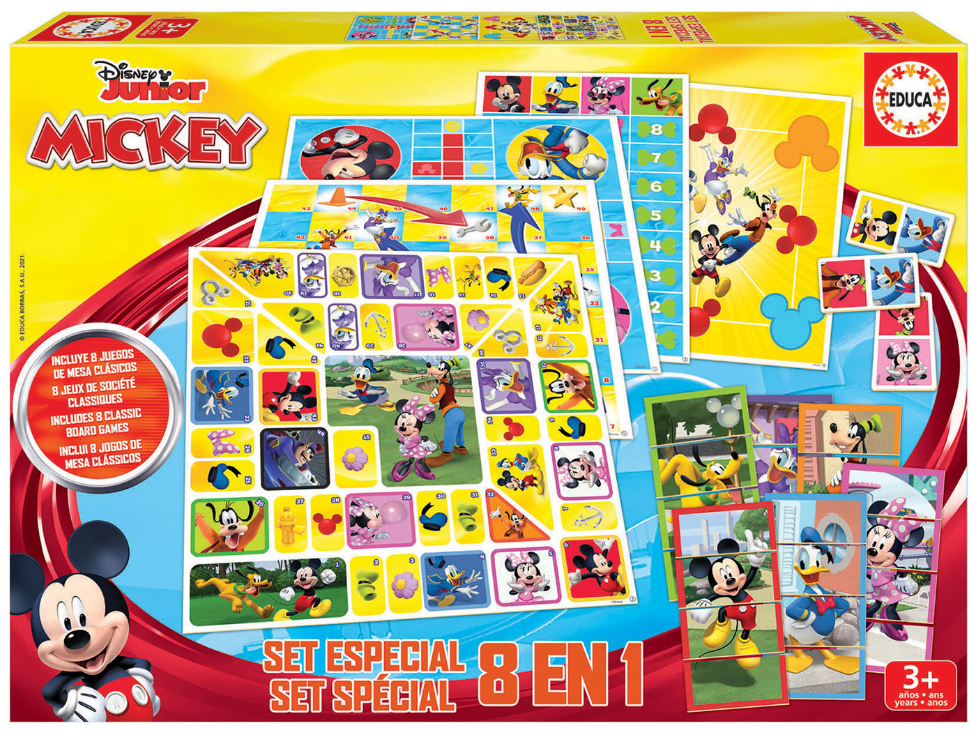 Educa Set 8 en 1 Mickey and Friends