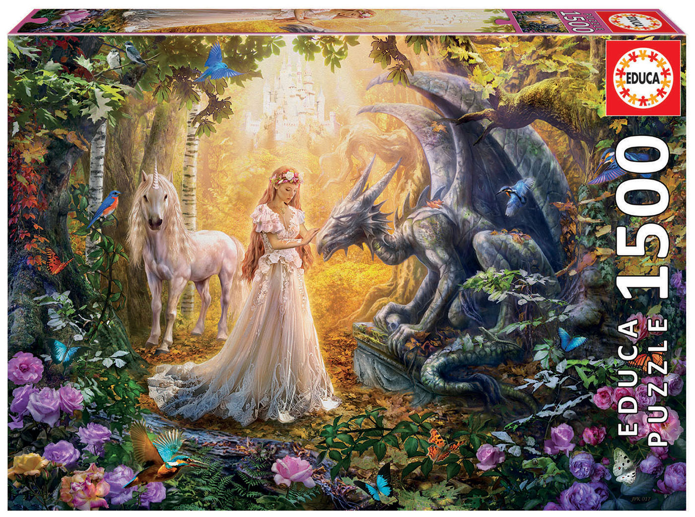 1500 Dragon, princesse et licorne