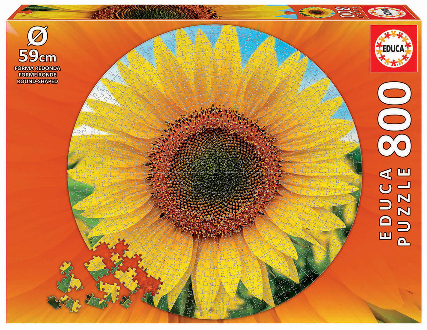 800 Sunflower Round Puzzle