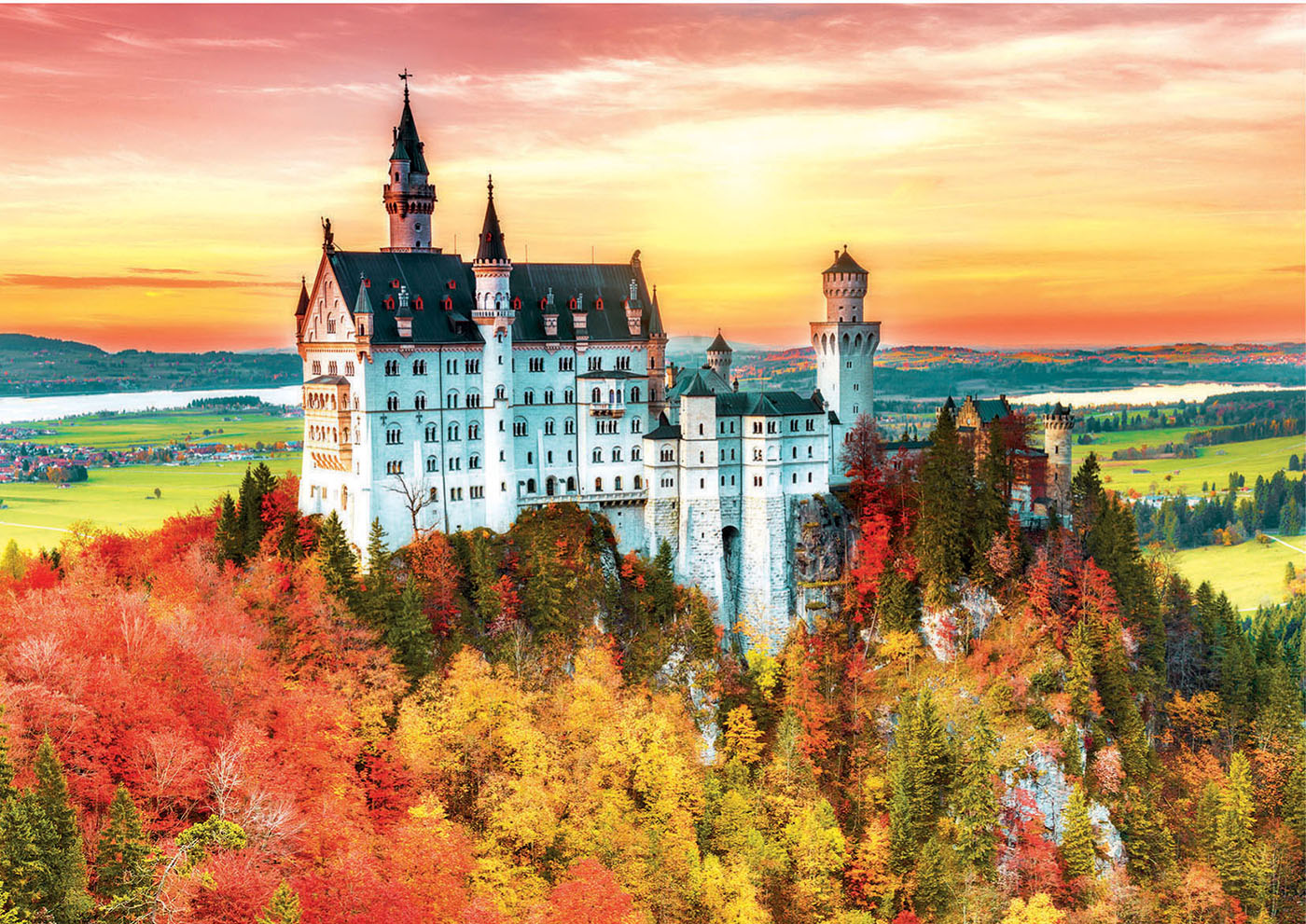 1500 Autumn in Neuschwanstein – Educa Borras