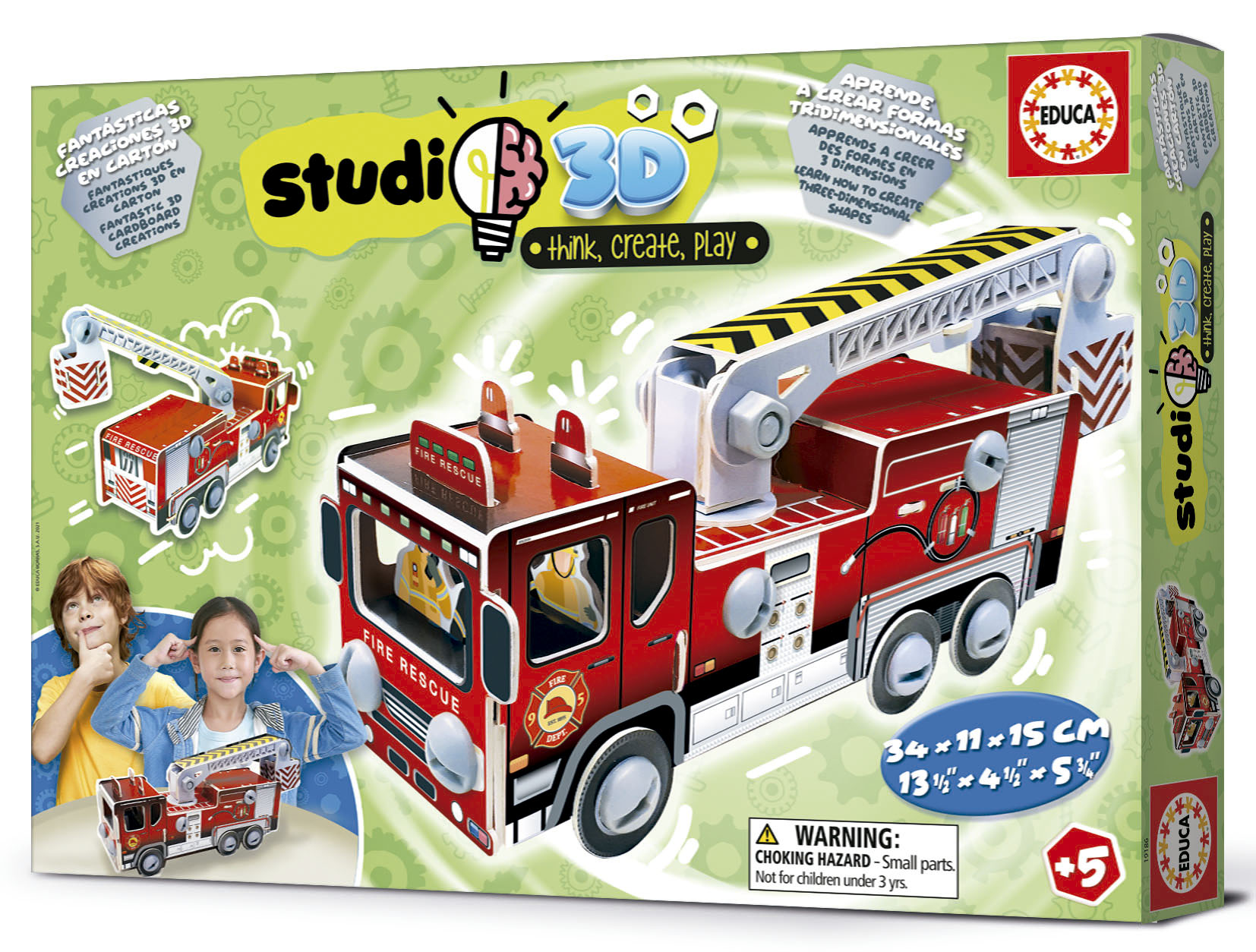 Camión de Bomberos Studio 3D