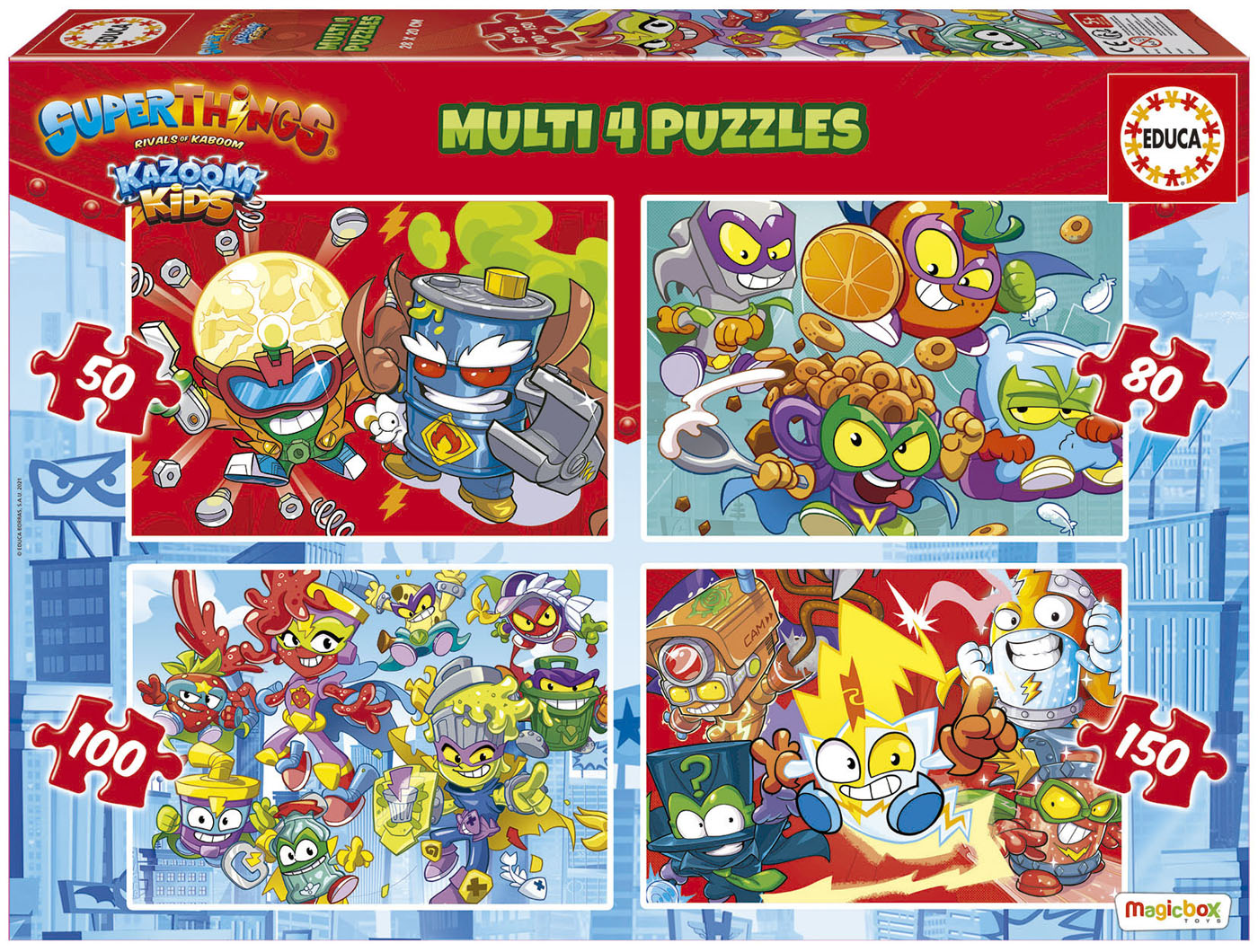 Multi 4 Puzzles Superthings 50-80-100-150