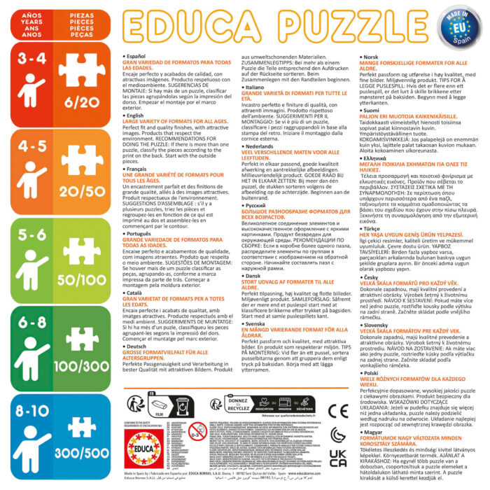 Puzzles Progressivos Cidade Dos Coelhinhos 12+16+20+25