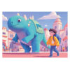4 in a Box Puzzles. Simpáticos Dinos 20+40+60+80