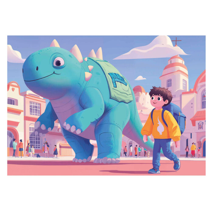 4 In a Box Puzzles. Dinossauros Simpáticos 20+40+60+80