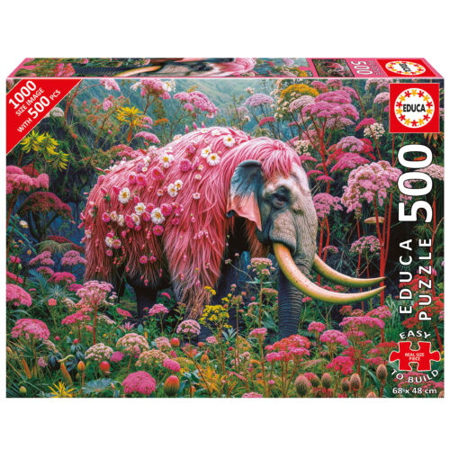 500 Plus Floral Elephant
