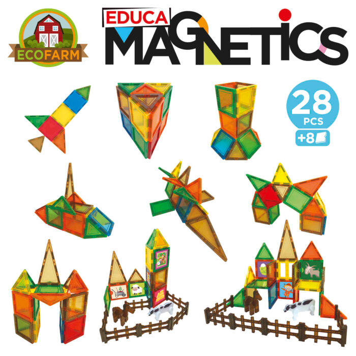 Educa Magnetics Eco Farm 28Pcs