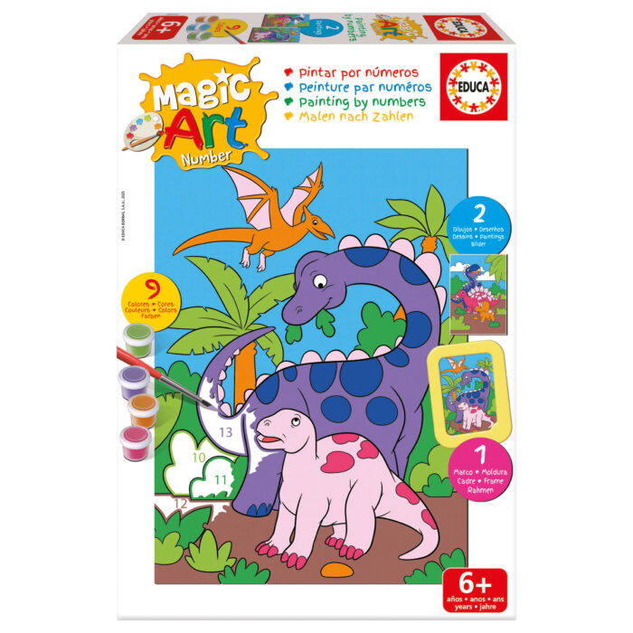 Magic Art Number - Dinosaurios +6