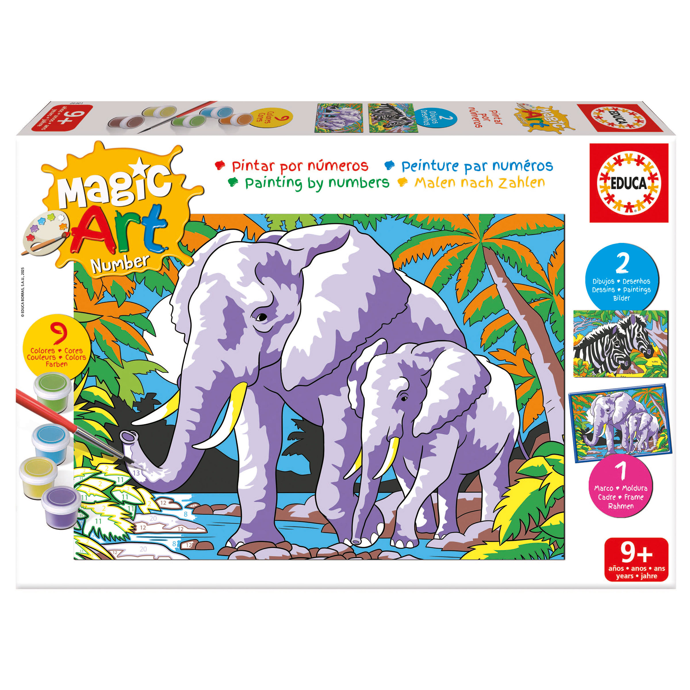 Magic Art Number – Animales Salvajes +9