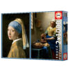 2x1000 La Joven de la Perla + La Lechera, Johannes Vermeer