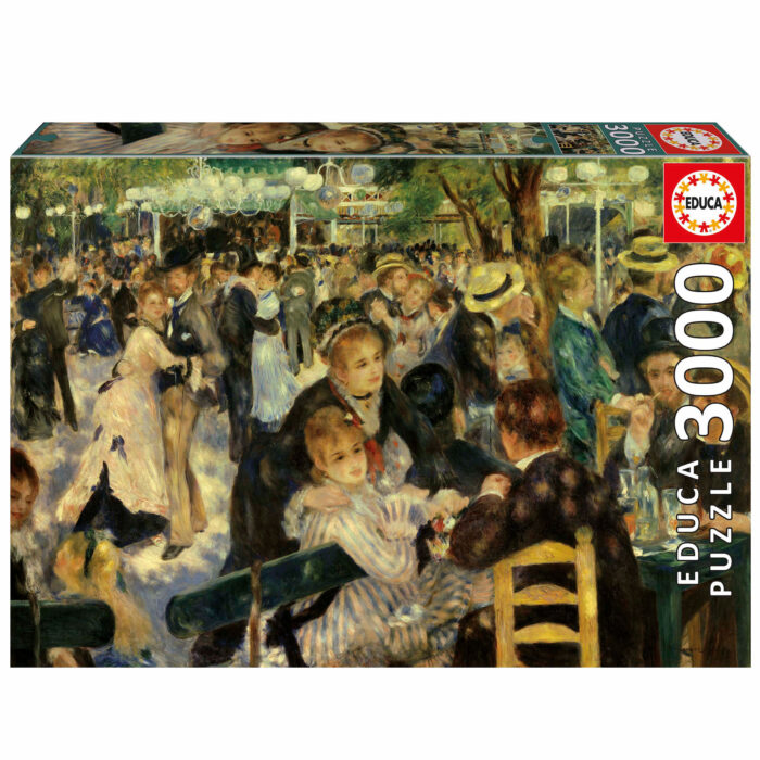 3000 Baile En El Moulin De La Galette, Pierre-Auguste Renoir