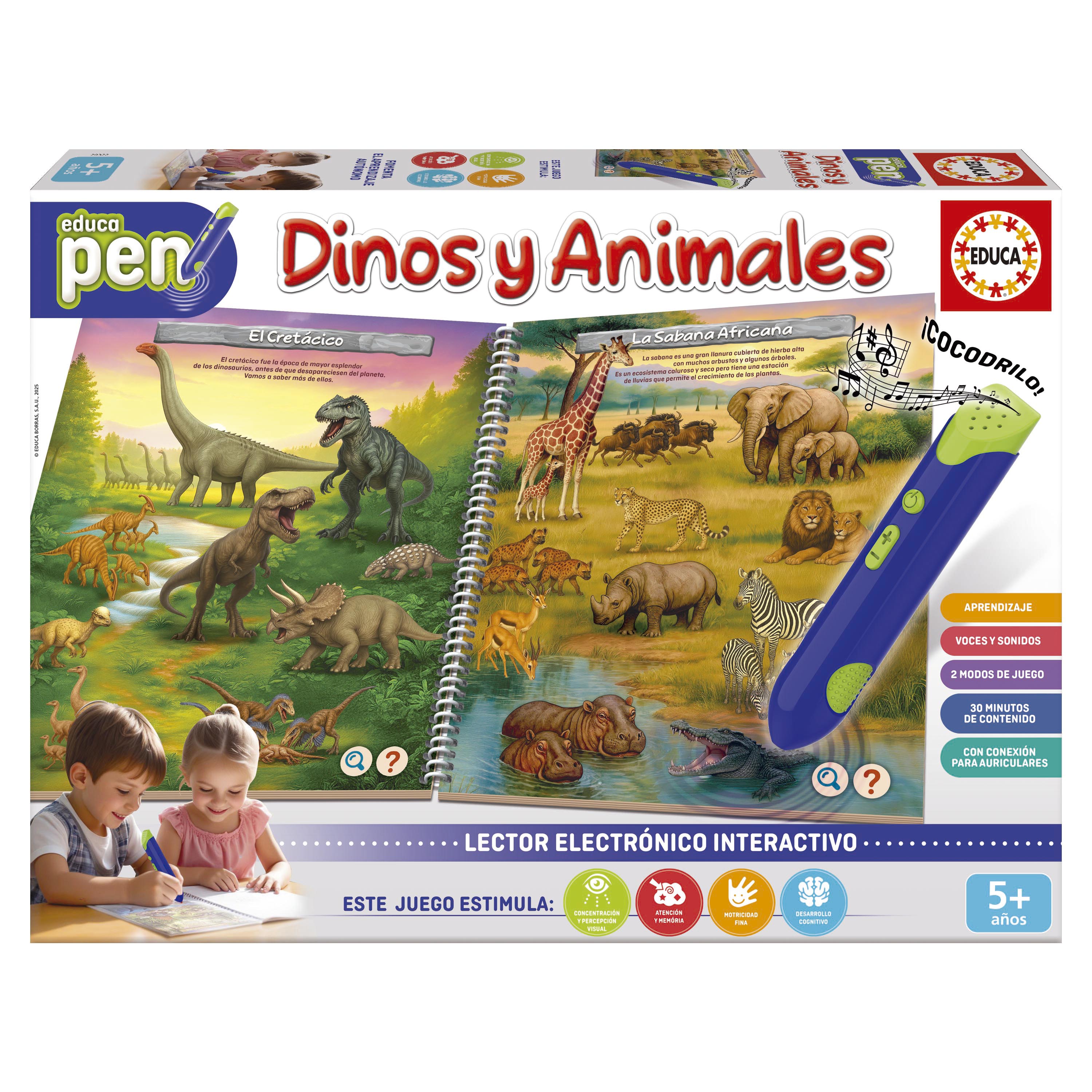 Educapen 3+ Dinos Y Animales