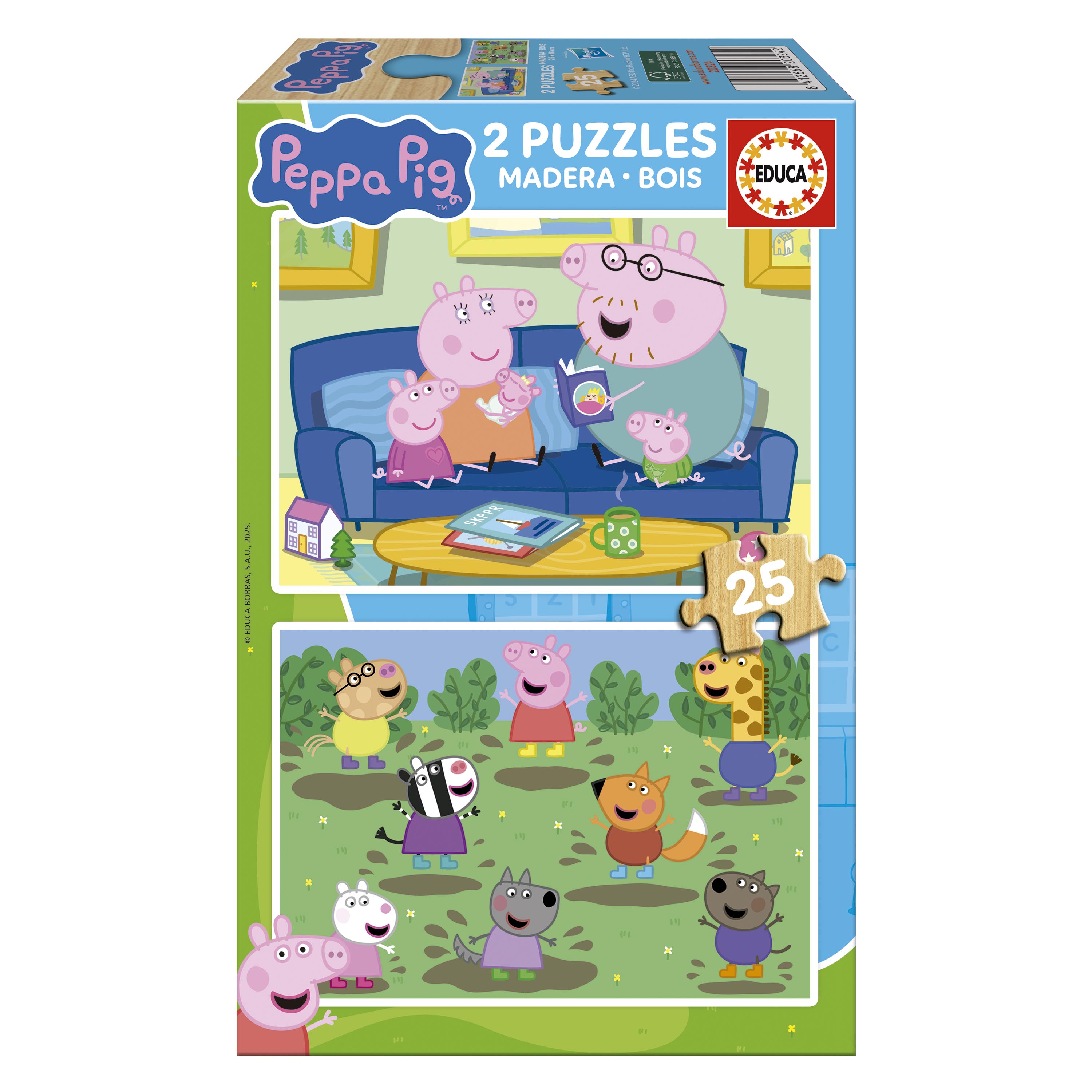 2×25 Peppa Pig (Madera)
