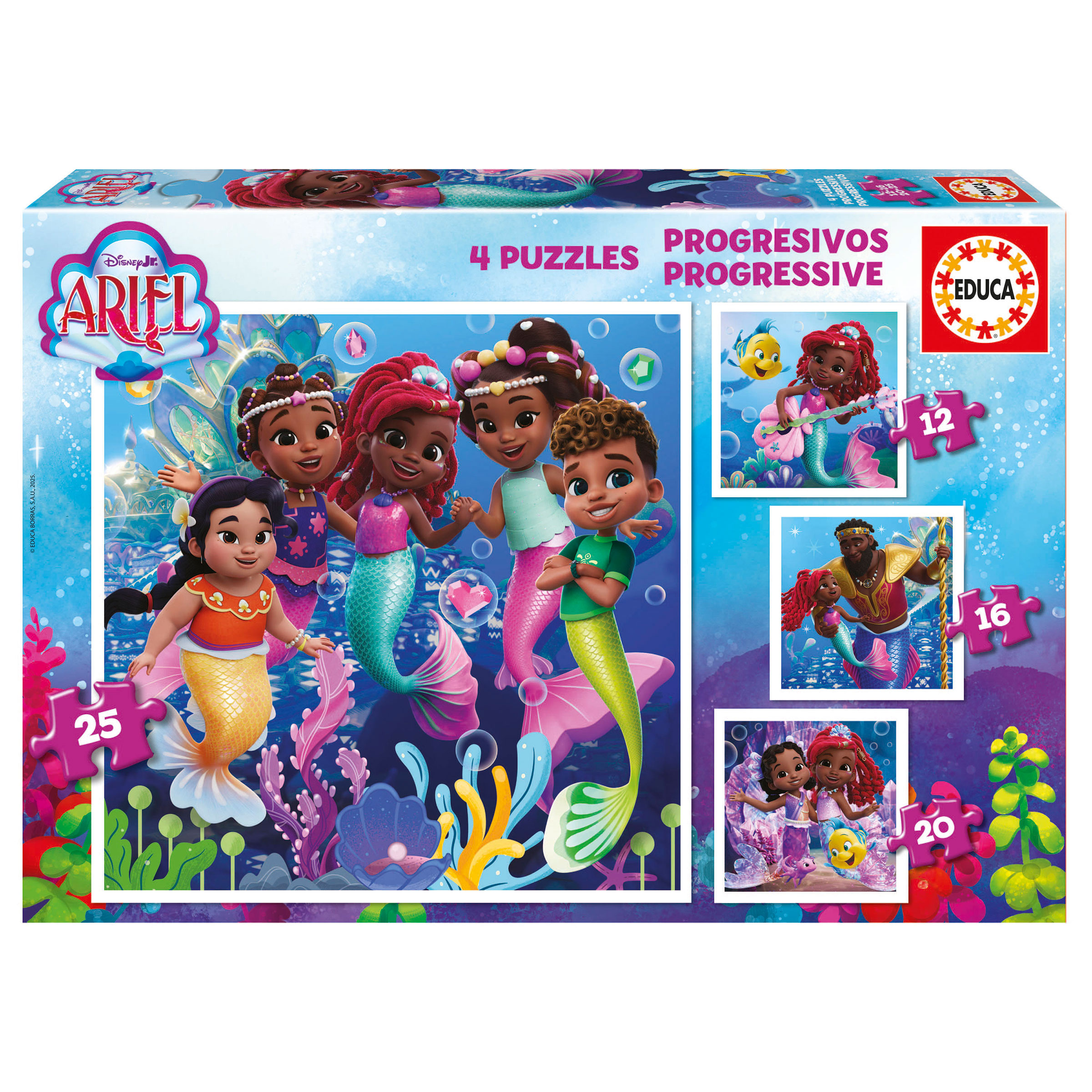Puzzles Progresivos Ariel 12+16+20+25