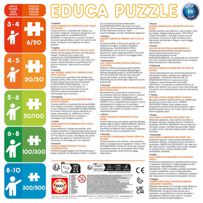 Puzzles Progressivos Ariel 12+16+20+25