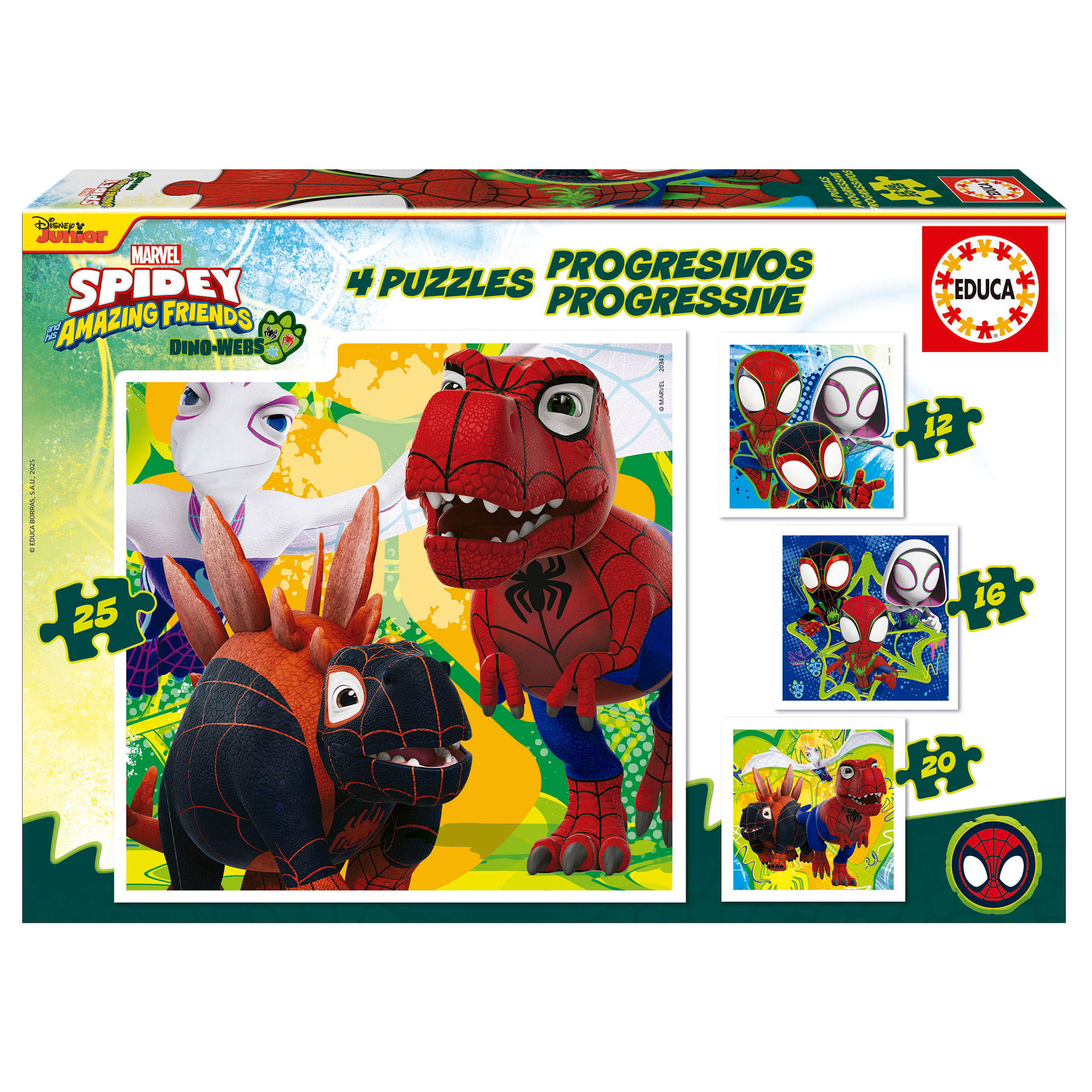 Progresivos Dino Spidey 12+16+20+25