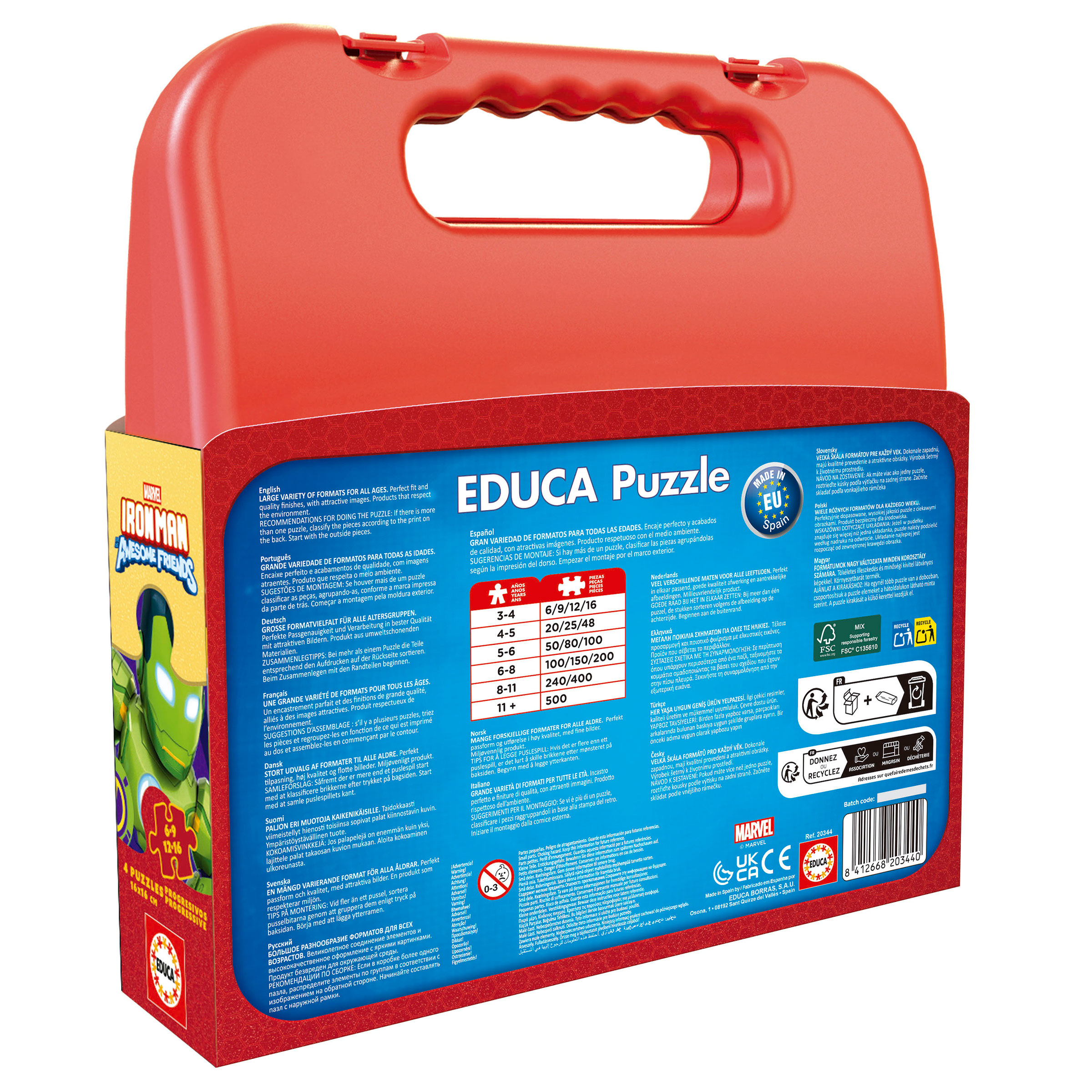 Maleta Progresivos Iron Man and his Awesome Friends 6+9+12+16