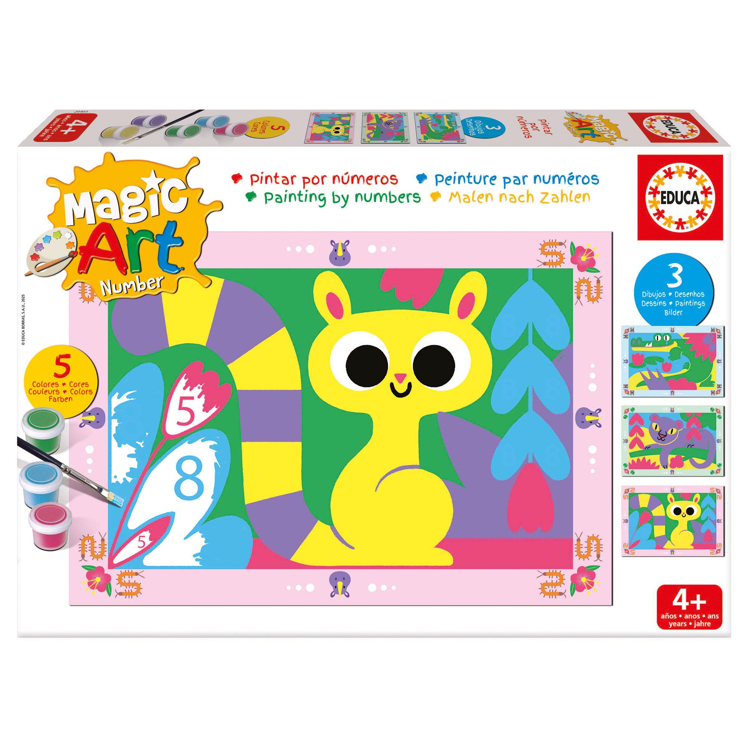 Magic Art Number – Animales Selva +4