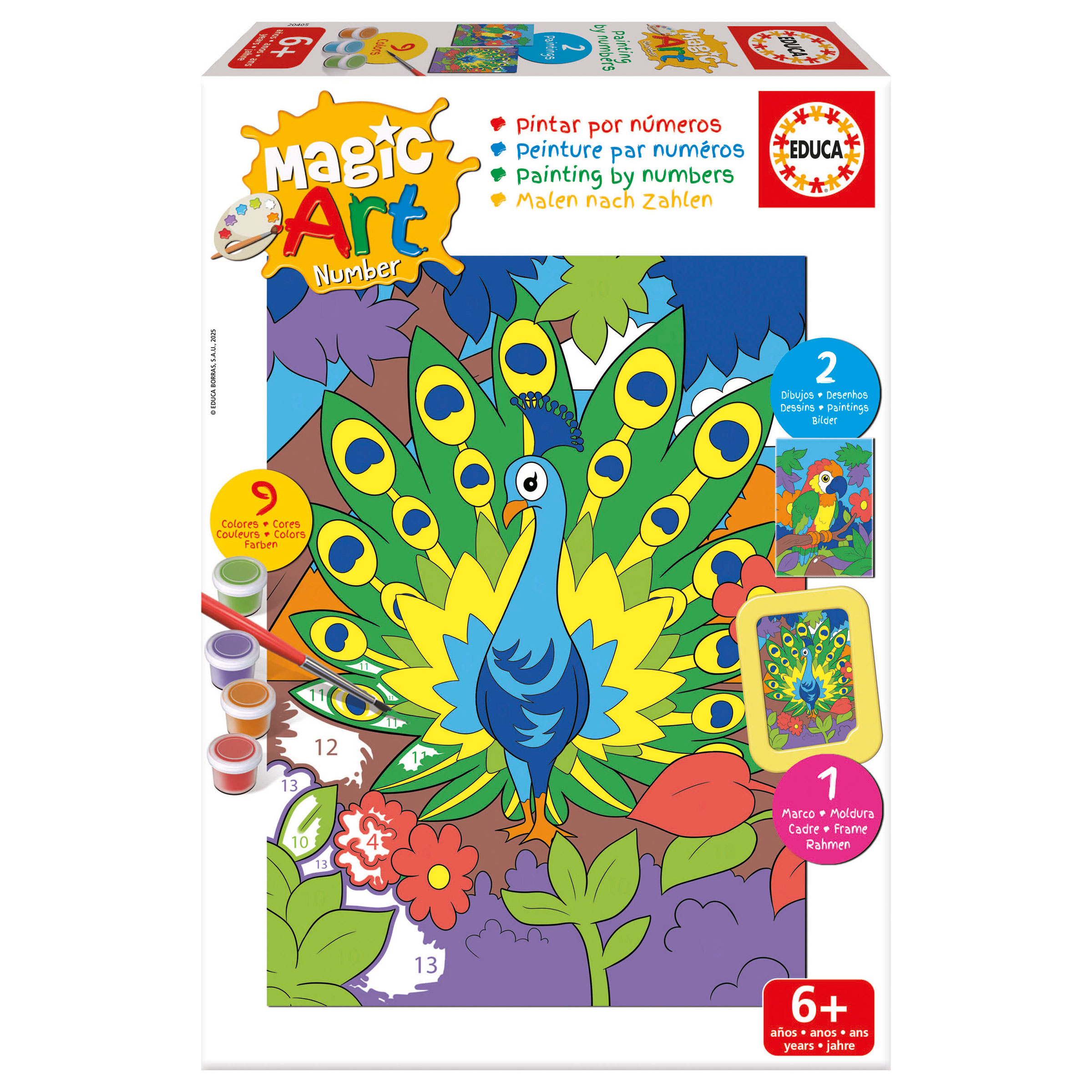 Magic Art Number – Pavo Real/Loro +6
